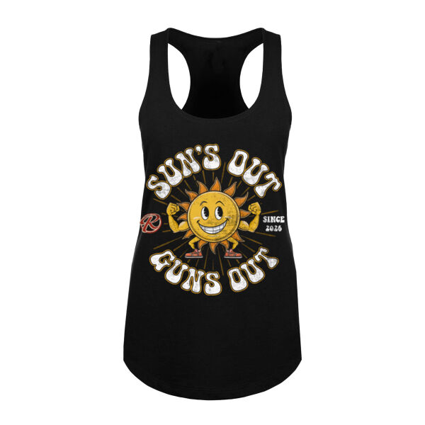 SUNS OUT GUNS OUT - WOMEN'S FITTED TANK - $2KU63Z$ Thumbnail